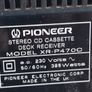 PIONEER Stereo CD Cassette DECK Receiver, Model XR-P470C, 3 CD, Dual Tape and Radio and AUX in very good cosmetic condition Image 8
