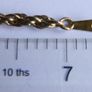Vintage Gold Plated Twisted Rope Chain Bracelet length 7,5" Image 9