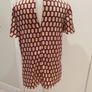 Zara geometric silky feel top xs uk10 Image 4