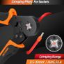 Crimping Tool Set,Crimper Plier Set,Ferrules Crimper Plier 0.5-10mm Squared (AWG 20-8),with 1350 Piece Insulated Bootlace Ferrules and Uninsulated Bootlace Ferrules Image 6