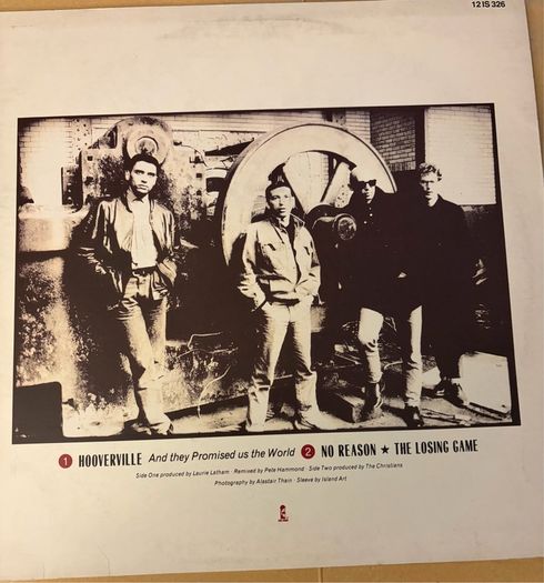 The Christians Hooverville 1987 12 Vinyl Single with Original Poster