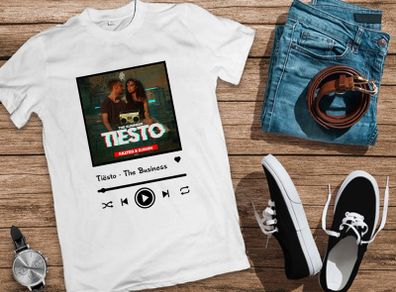 Shopify frame Tiesto the business album cover t-shirt tiesto t-shirt dj t-shirt