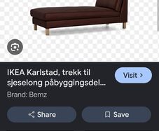sofa chaise Ikea karlstad