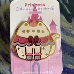 Princess Pink Cat - large enamel pin
