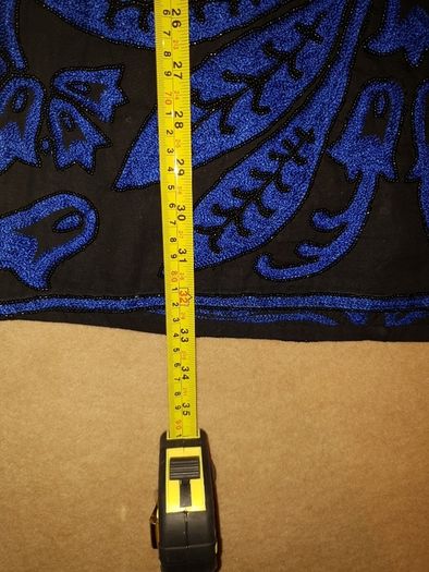 French Connection size uk8-10 black and blue beaded dress