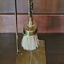Antique brass crumb tray & brush Image 2