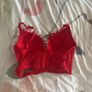 Red valentines corset Image 2