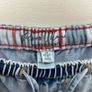 River Island Light Blue Wide Leg Pyjama Style Drawstring Jeans - Size 10 Short Image 4