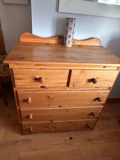 Solid pine tallboy and lockers