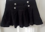 Girls black corded skirt