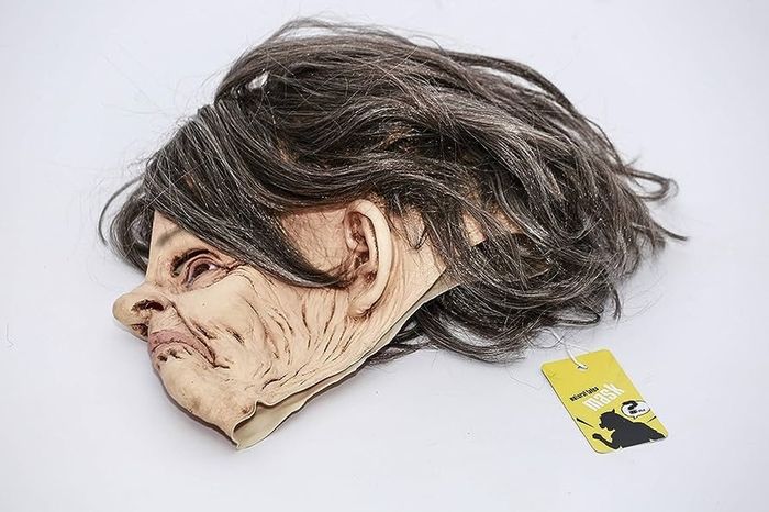 Old Woman Mask Latex Human Realistic Full Head Mask Fancy Dress Halloween Costume Party