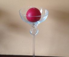 Beautiful Glass Candle Holder with candle