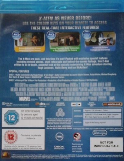 X-Men Quadrilogy Boxset [Blu-ray 4xMovies]