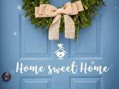 Home Sweet Home Front Door Decal, Home Sweet Home Door Decal, Home Sweet Home,  Home Sweet Home Decal, Home Sweet Home Window Sticker, Home Sweet Home Door Sign