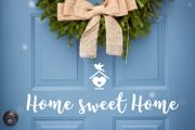 Home Sweet Home Front Door Decal, Home Sweet Home Door Decal, Home Sweet Home,  Home Sweet Home Decal, Home Sweet Home Window Sticker, Home Sweet Home Door Sign