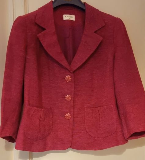 KALIKO Fuchsia Pure Linen Blazer S14