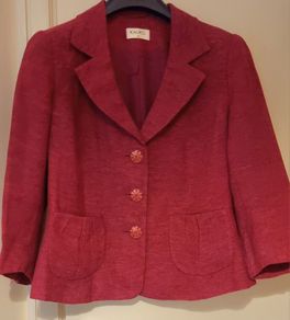 KALIKO Fuchsia Pure Linen Blazer S14
