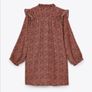 Fab Zara Red Floaty V-neck Dress, Size L New Image 6