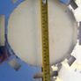 Mi-flue finishing plate, stainless steal, second hand Image 4