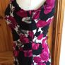 Phase Eight Ladies Black and Cerise Pink Floral Ocassion Dress Size 12 including postage Image 5
