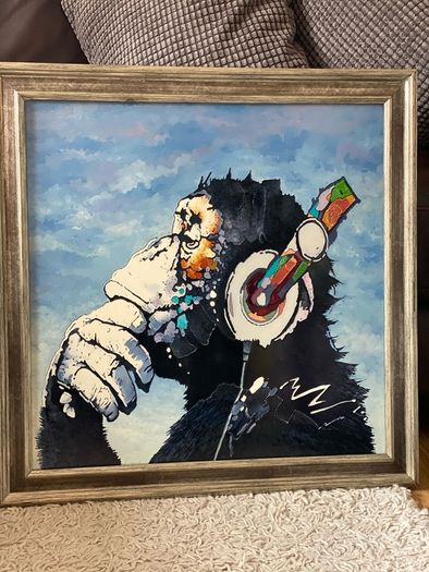 Hand made stained glass picture