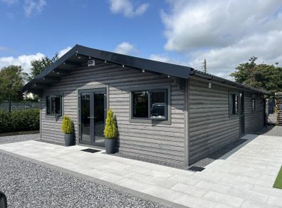 Ecohome Log Cabins 3 Bed B 7.5m x 12m Modular Home