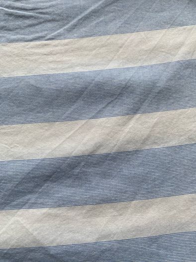 M&S Blue and White stripe Cotton Shirt