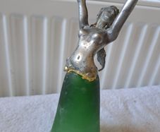 Pewter and green glass bridal cup