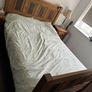 Solid wood king bed frame Image 2