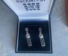 Rennie Macintosh inspired  925 Silver Earrings