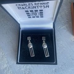 Rennie Macintosh inspired  925 Silver Earrings