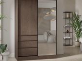 Wardrobe HAITI 140cm Brown