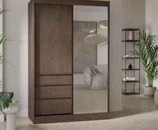 Wardrobe HAITI 140cm Brown