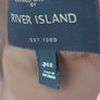 Navy 3 piece suit River Island Image 6