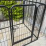 Black metal dog pen Image 2