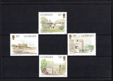 1986 Guernsey Century of Guernsey Museums Commemorative Stamps Mint Never Hinged (MNH)