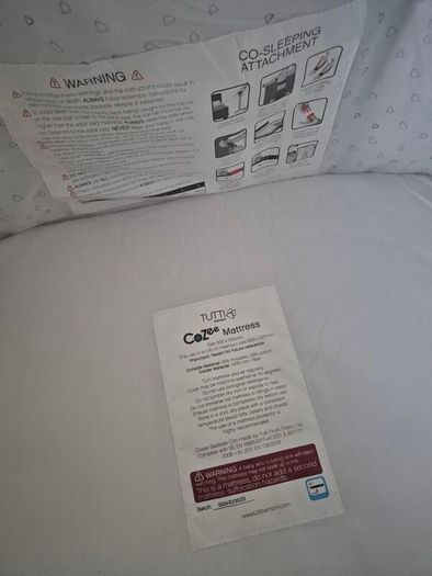 Tutti Bambini 2-in-1 Baby Bassinet & Bedside Sleeper - Dark Grey