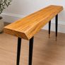 Solid Beech Console Table Image 6