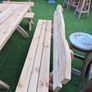 5-piece Garden Furniture Set Solid Pine Dining Set Image 9