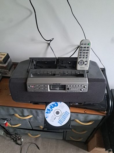 sony radio/double cassette/cd