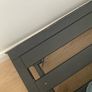 Double/single bed day bed frame markerad virgil abloh ikea painted black Image 5