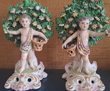 Pair of Chelsea or Samson Figurines