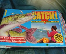 Rare Catch Fishing Magazines From The 1980s 17 Issues 1-18 With No 15 Missing In protective Binder