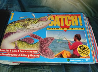 Rare Catch Fishing Magazines From The 1980s 17 Issues 1-18 With No 15 Missing In protective Binder