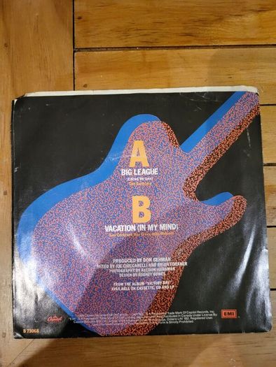 Tom Cochrane and Red Rider Big League 7 inch Vinyl Single Capitol B 73068 1988