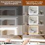 Lighted Vanity Mirror - 62x52cm Large Makeup Mirror with 3 Color Modes, Dimmable Brightness, Smart Touch, Memory Function, Wall Mounted/Tabletop, Metal Frame, USB Port for Bedroom Image 6