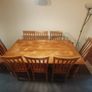 Large dining table and chairs Image 3