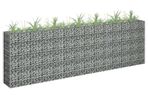 Gabion Raised Bed Galvanised Steel 270x30x90 cm