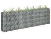 Gabion Raised Bed Galvanised Steel 270x30x90 cm