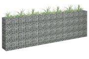 Gabion Raised Bed Galvanised Steel 270x30x90 cm